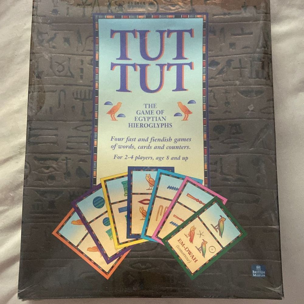 TUT TUT Board Game Egyptian Hieroglyphs British Museum Educational NEW Sealed